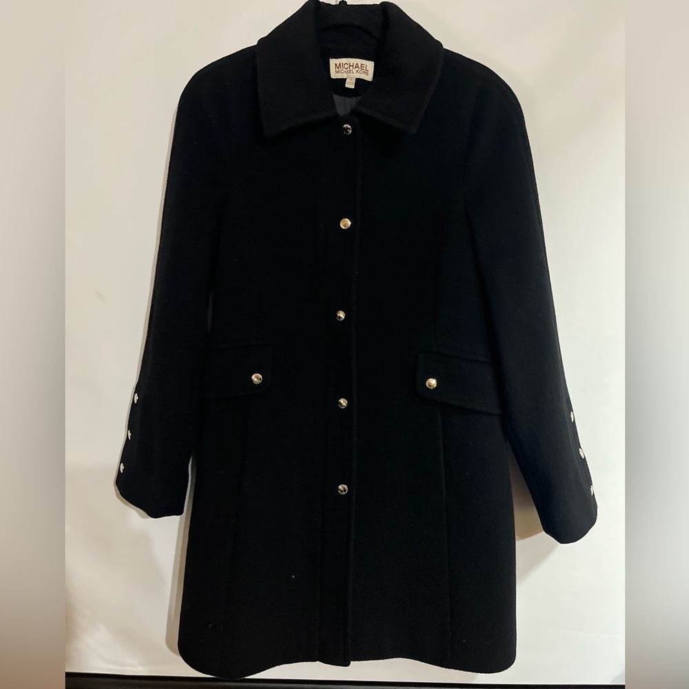 Michael Kors Black Woman’s Coat size 6 100% wool